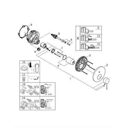 GROHE 24058GN1 - Pipa ESSENCE v zlati barvi