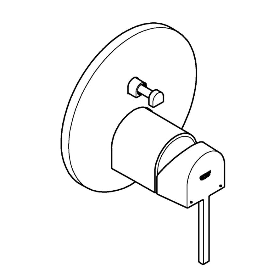 GROHE 24060003 - Mešalna baterija PLUS, poliran krom