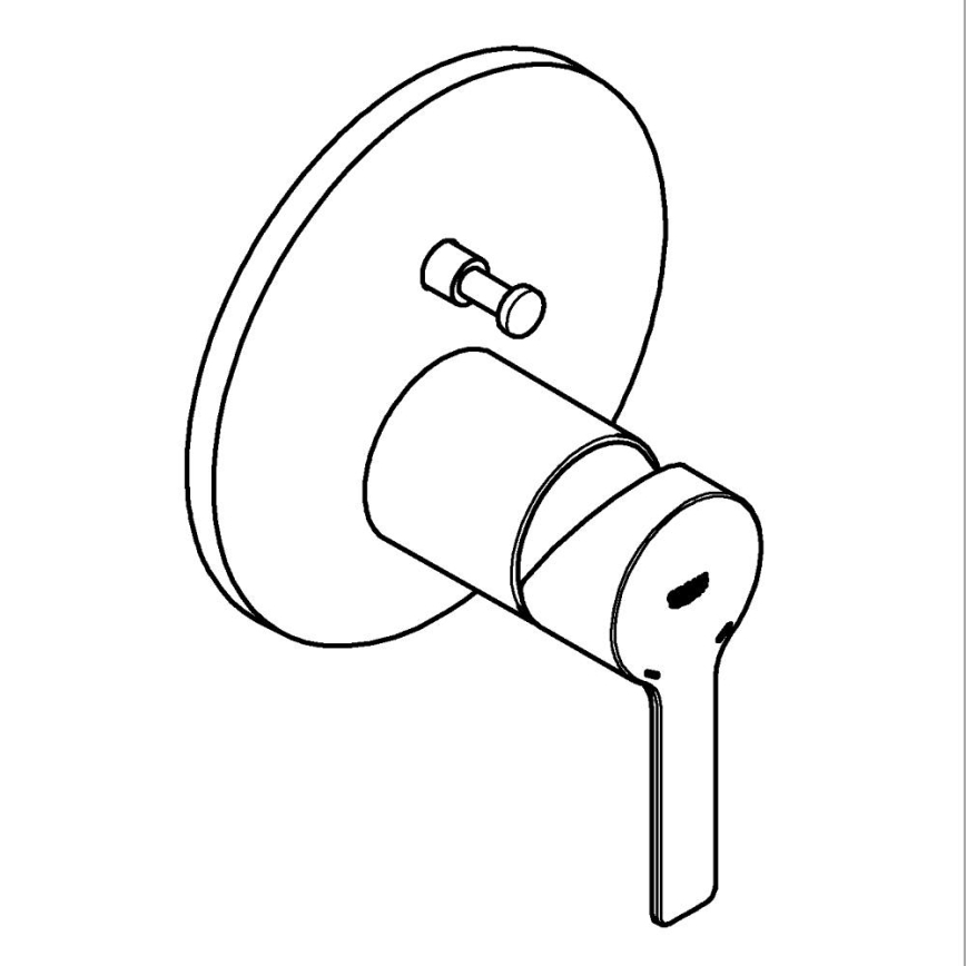 GROHE 24064001 - Baterija LINEARE, sijajni krom