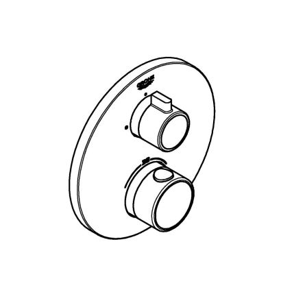 GROHE 24075000 - Termostatska tuš baterija GROHTHERM, sijajni krom
