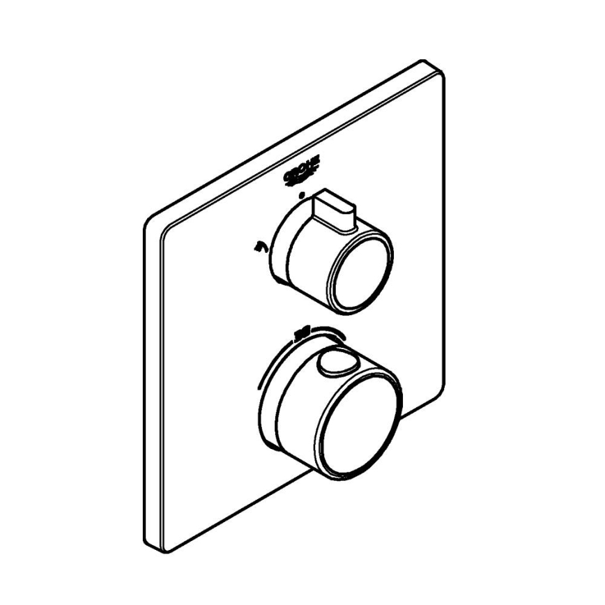 GROHE 24079000 - Termostatski tuš mešalnik GROHTHERM sijajni krom