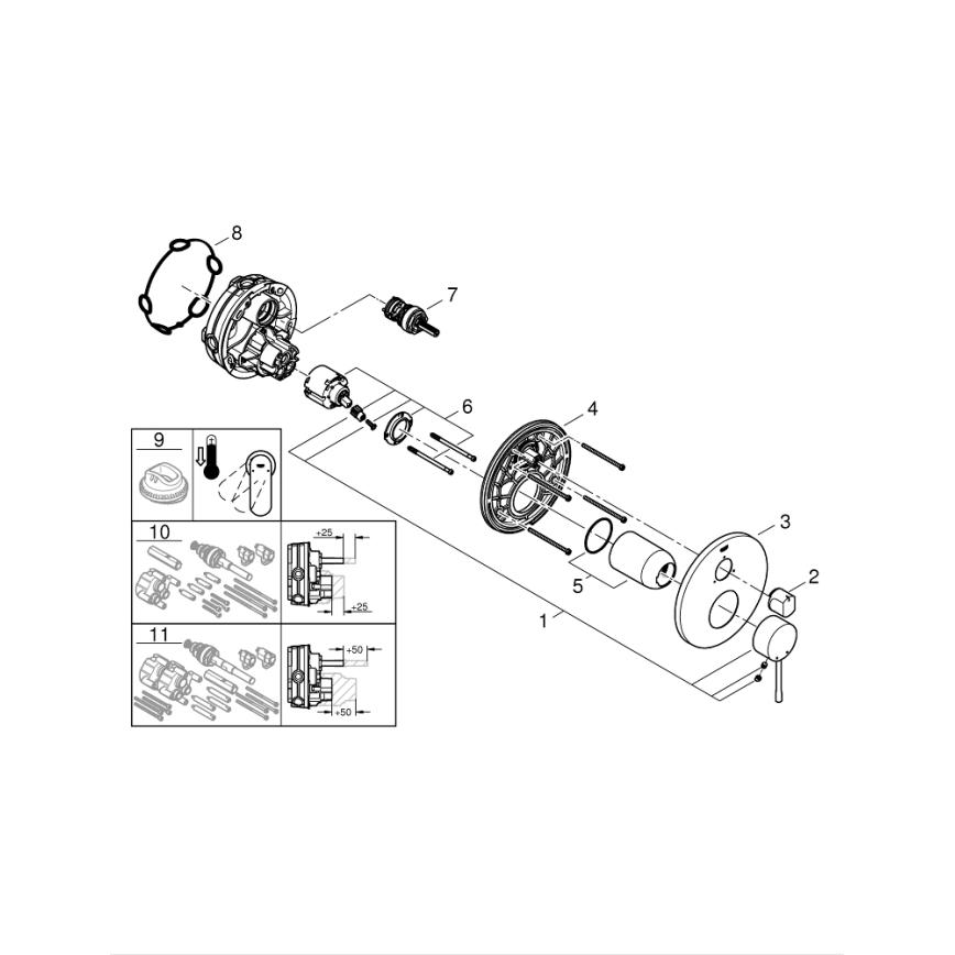 GROHE 24092001 - Armatura ESSENCE, sijajni krom