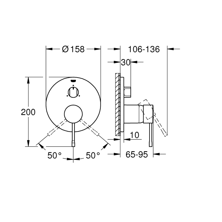 GROHE 24092001 - Armatura ESSENCE, sijajni krom