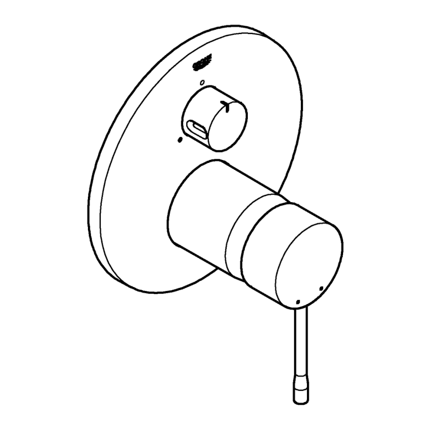 GROHE 24092001 - Pipa ESSENCE, sijajni krom