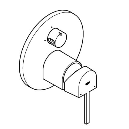 GROHE 24093003 - Baterija PLUS, krom visokega sijaja
