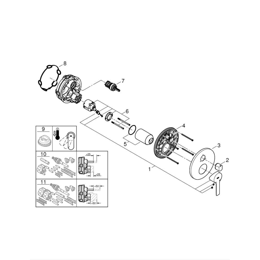 GROHE 24095001 - Armatura LINEARE sijajni krom