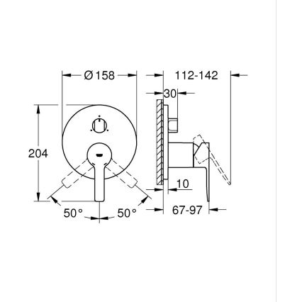GROHE 24095001 - Armatura LINEARE sijajni krom