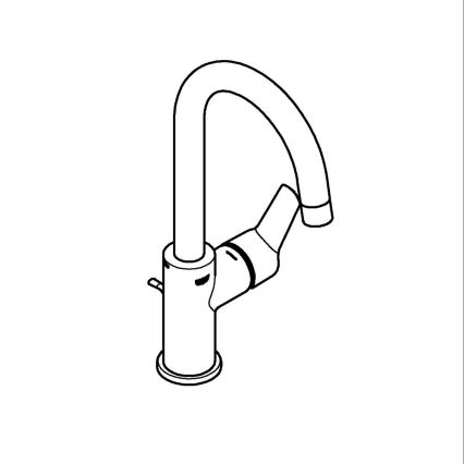 GROHE 242032432 - Umivalniška pipa START, 311 mm, črna