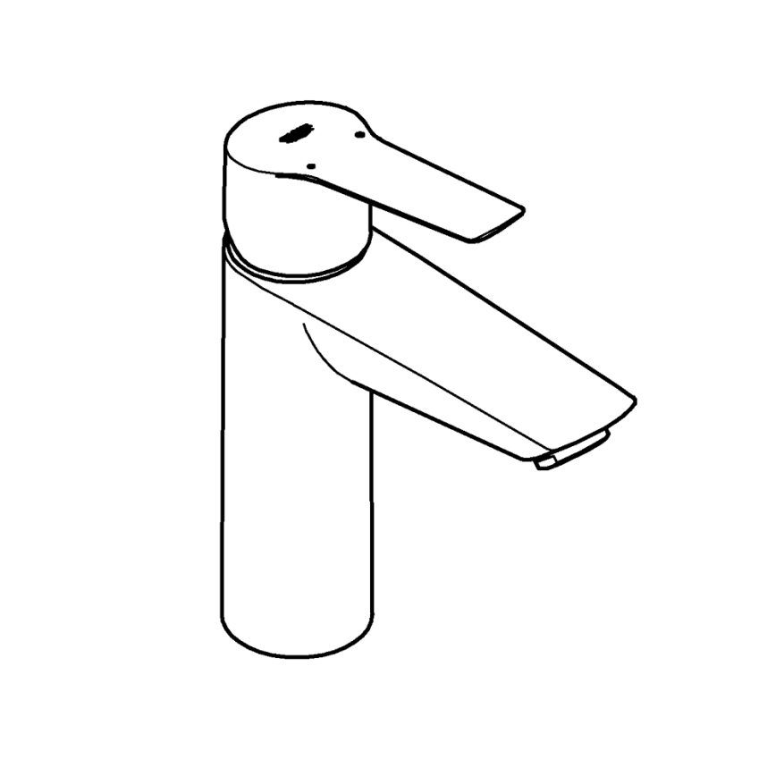 GROHE 242042432 - Umivalniška pipa START, velikost M, črna