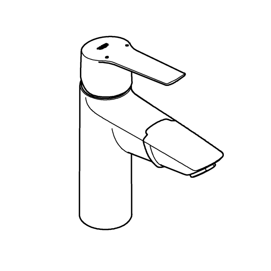 GROHE 24205003 - Umivalniška baterija START DN 15 velikost M sijajni krom