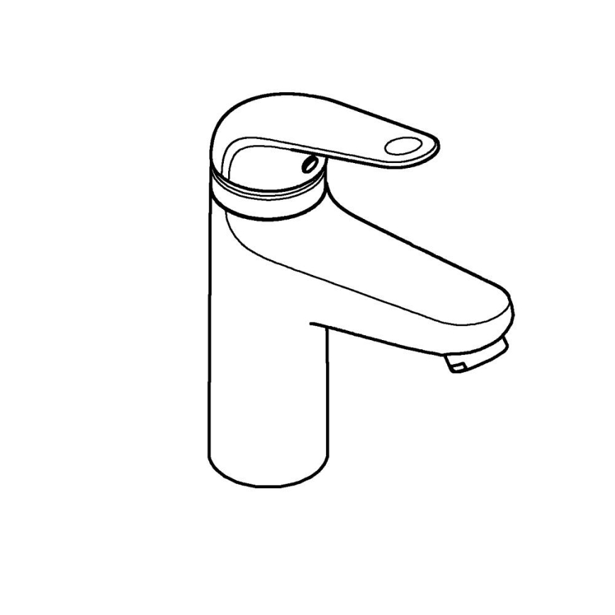 GROHE 24327001 - Pipa za umivalnik SWIFT, velikost M, sijajni krom