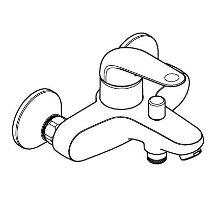 GROHE 24335001 - Kopalna baterija za kad DN 15, sijajni krom