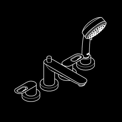 GROHE 2511900A - Kopalna baterija BAULOOP DN 20, sijajni krom