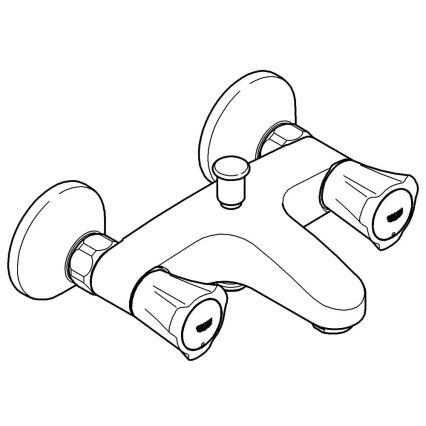 GROHE 25450001 - Mešalnik za kad COSTA L DN 15 sijajni krom