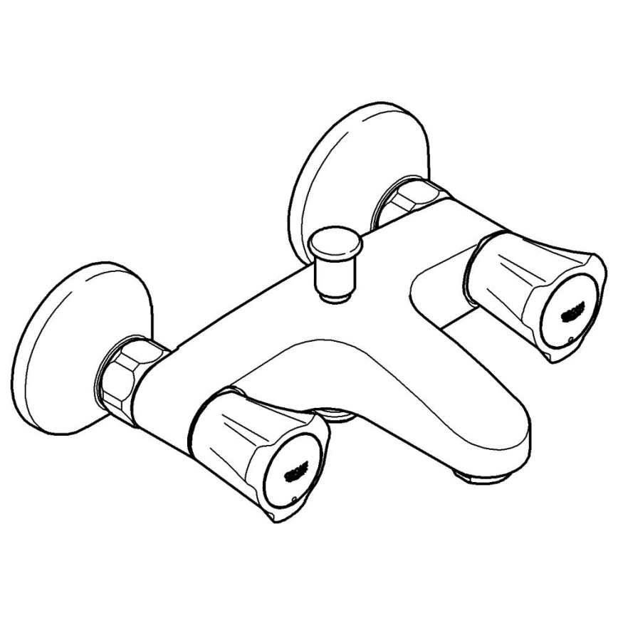 GROHE 25450001 - Mešalnik za kad COSTA L DN 15 sijajni krom