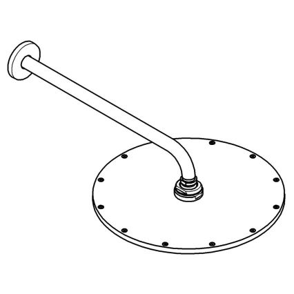 GROHE 26066DC0 - Glava tuša RAINSHOWER COSMOPOLITAN 310/380 mm, nerjaveče jeklo