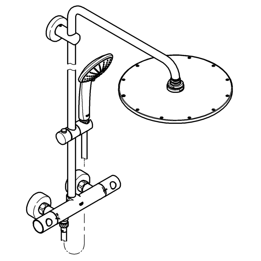 GROHE 26075DA0 - Tušni sistem EUPHORIA 310 v barvi brona