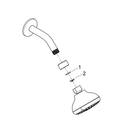 GROHE 26088001 - Pršna glava TEMPESTA 100 100 mm sijajni krom