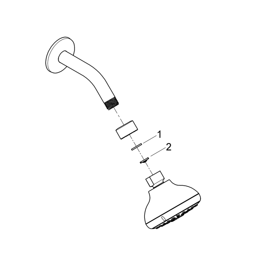 GROHE 26088001 - Pršna glava TEMPESTA 100 100 mm sijajni krom