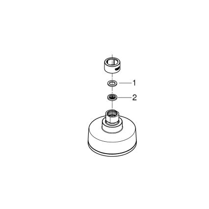 GROHE 26366001 - Glava tuša RAINSHOWER 210 mm v kromu visokega sijaja