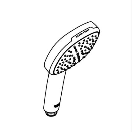 GROHE 26397001 - Ročna prha VITALIO COMFORT 110 110 mm sijajni krom