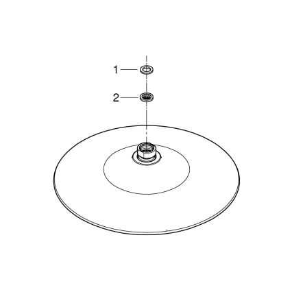 GROHE 26457000 - Glava prhe EUPHORIA 260 mm, poliran krom