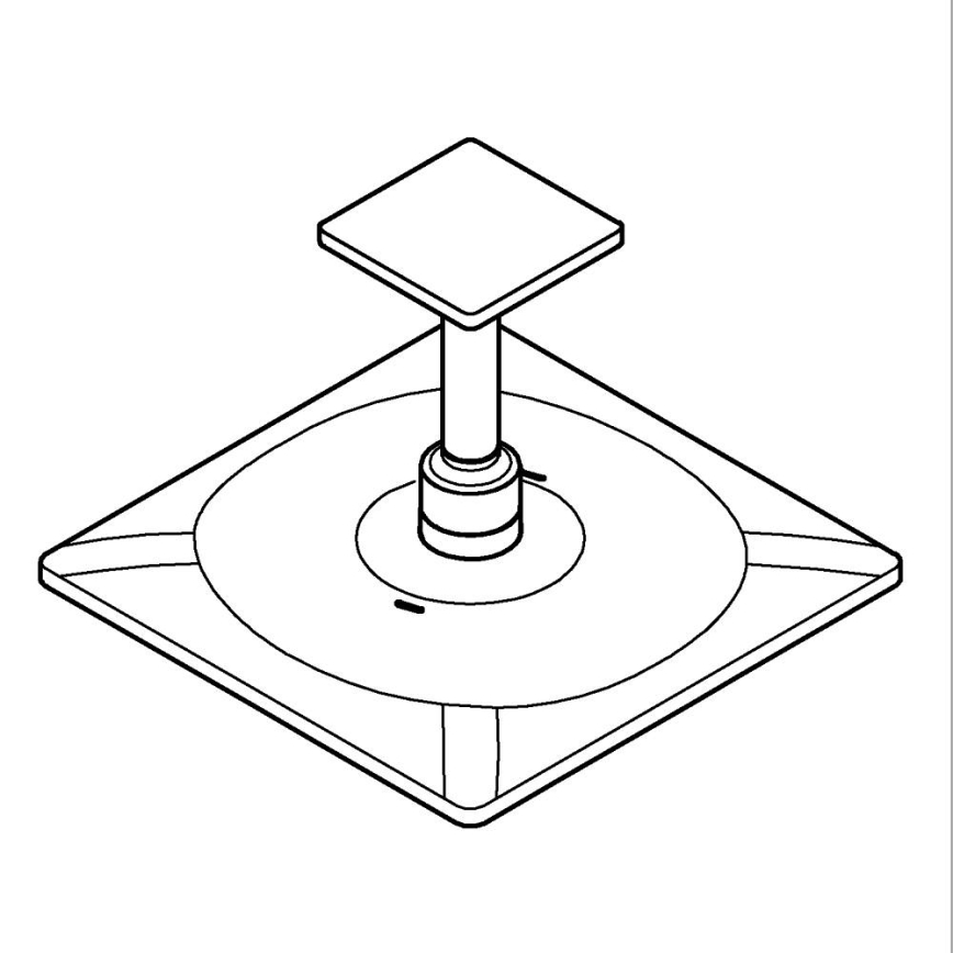 GROHE 26481000 - Komplet nadglavne prhe RAINSHOWER SMARTACTIVE 310 CUBE 310 mm kromiran