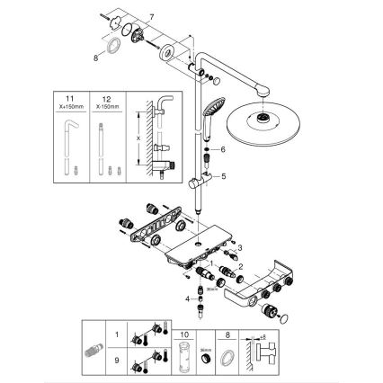 GROHE 26507000 - Tušni sistem EUPHORIA SMARTCONTROL 310 DUO sijajni krom