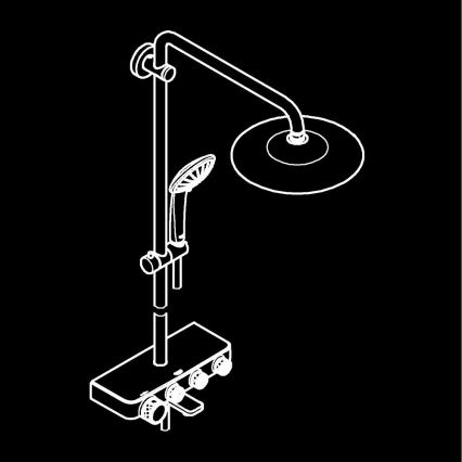 GROHE 26510000 - Tuš sistem EUPHORIA SMARTCONTROL 450 mm, sijajni krom