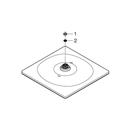 GROHE 26567000 - Stropna tuš glava RAINSHOWER 310 mm, sijajni krom