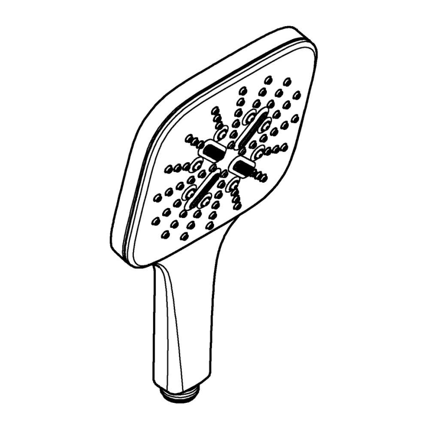 GROHE 26582DC0 - Ročna prha RAINSHOWER SMARTACTIVE 130 CUBE, iz nerjavečega jekla