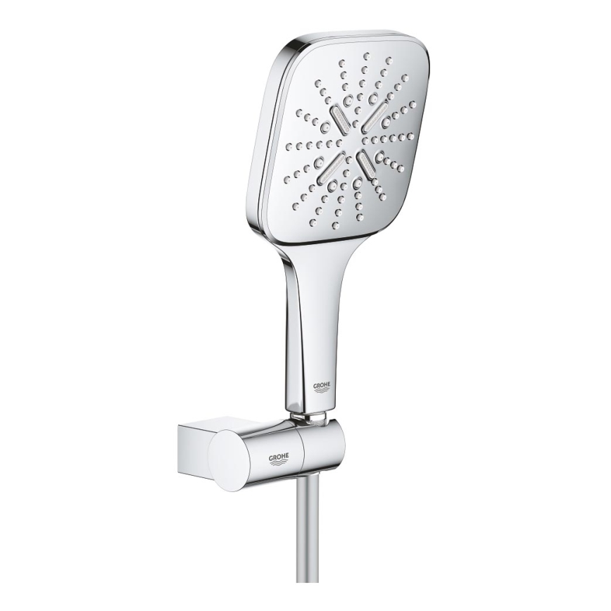 GROHE 26588000 - Komplet ročne prhe RAINSHOWER SMARTACTIVE 130 CUBE sijajni krom