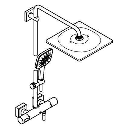 GROHE 26652000 - Tušni sistem RAINSHOWER SMARTACTIVE 310 450 mm sijajni krom