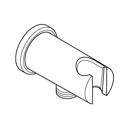 GROHE 26658000 - Stenski priključek z vgrajenim držalom za tuš Ø 48 mm, kromiran