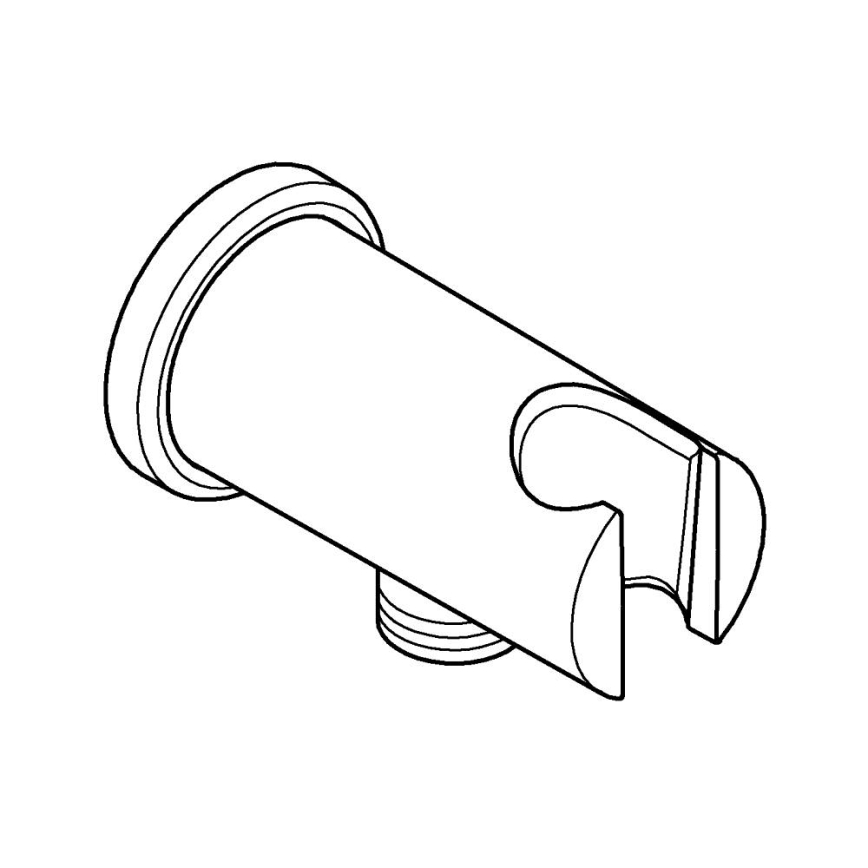 GROHE 26658000 - Stenski priključek z vgrajenim držalom za tuš Ø 48 mm, kromiran