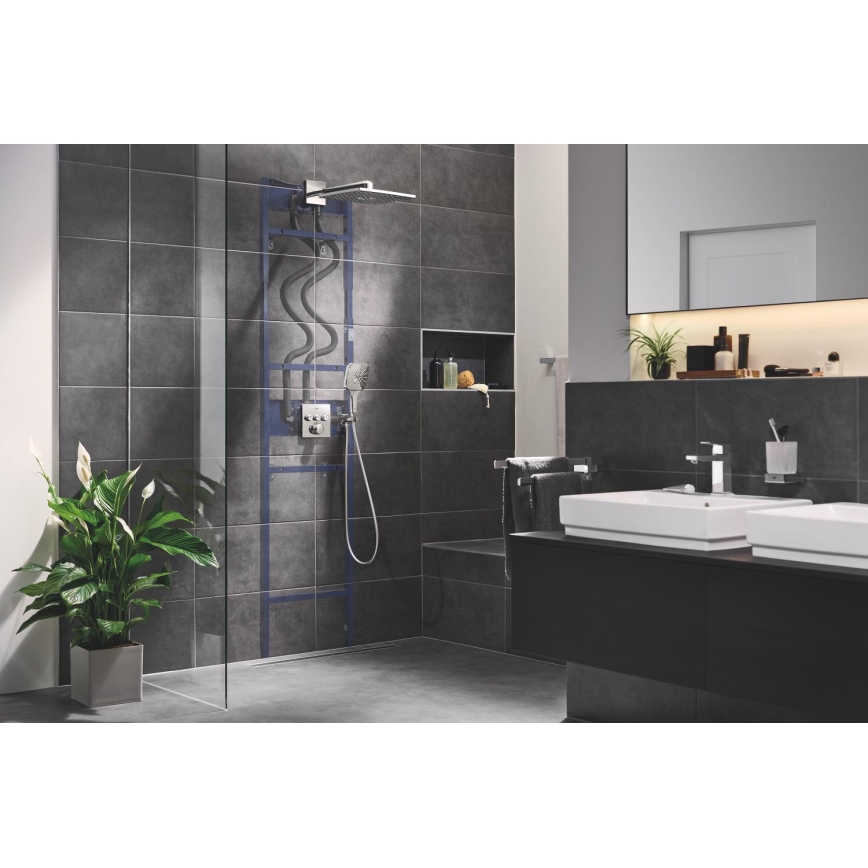GROHE 26659000 - Stenski priključek z držalom za prho RAINSHOWER 48 × 48 mm krom