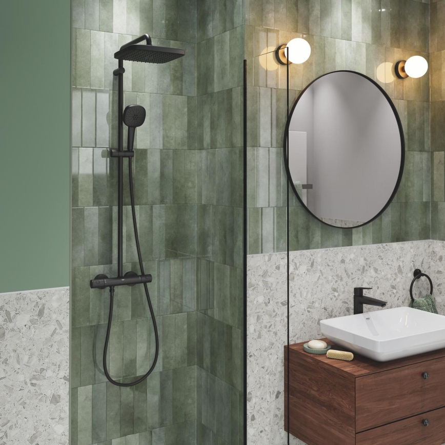 GROHE 266962431 - Tušni sistem VITALIO COMFORT 250 250 × 250 mm črna