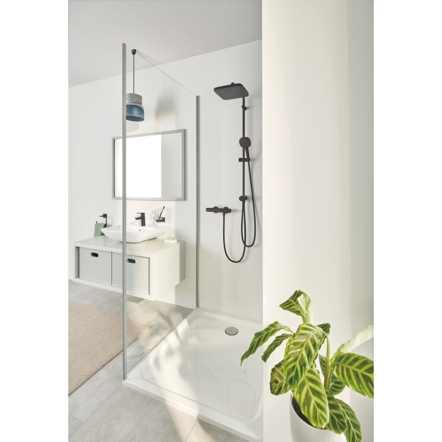 GROHE 266982431 - Tuš sistem VITALIO COMFORT 250 390 mm črna
