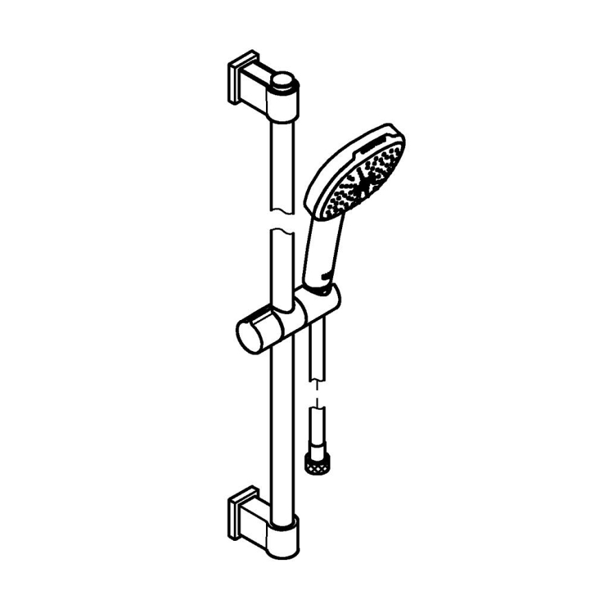 GROHE 26928001 - Tuš komplet VITALIO COMFORT 110 600 mm sijajni krom