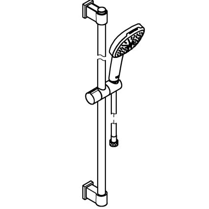 GROHE 26931001 - Set za prho VITALIO COMFORT 110, 900 mm, sijajni krom