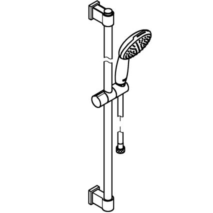 GROHE 26953001 - pršna garnitura VITALIO START 110, 900 mm, sijajni krom
