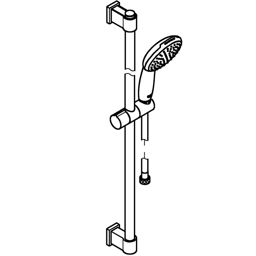 GROHE 26953001 - pršna garnitura VITALIO START 110, 900 mm, sijajni krom
