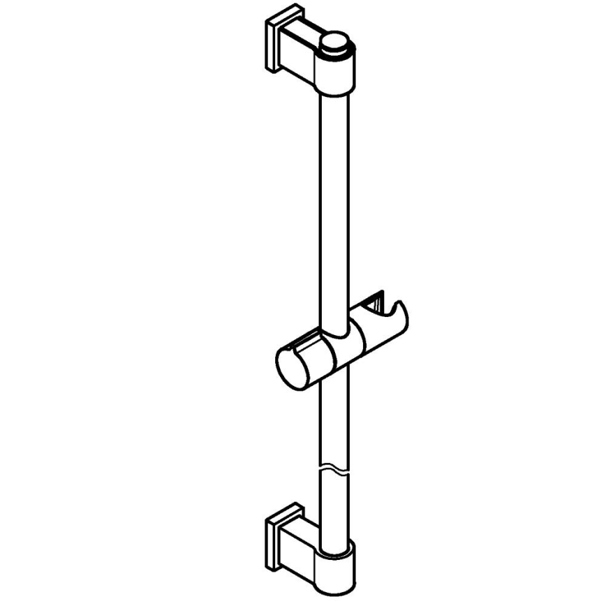 GROHE 269612431 - Držalo za prho VITALIO UNIVERSAL 900 mm črno