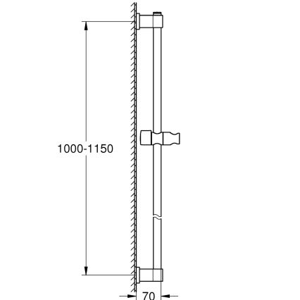 GROHE 26970001 - Tuš palica VITALIO UNIVERSAL 1150 mm, sijajni krom