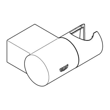 GROHE 27055000 - Stenski nosilec za tuš RAINSHOWER v sijajnem kromu