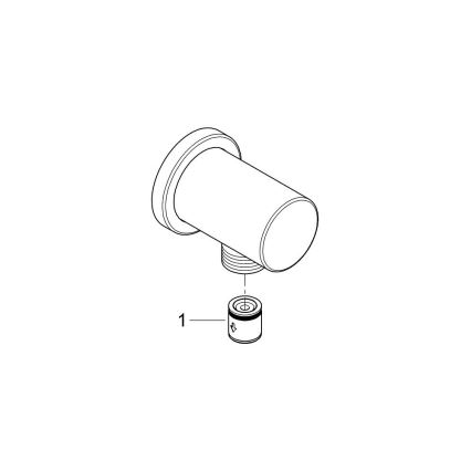 GROHE 27057DL0 - stensko koleno RAINSHOWER DN 15, brušeno bakreno