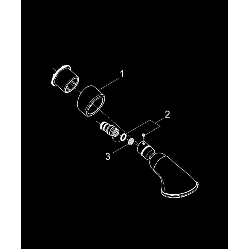 GROHE 27062000 - Tušna glava RELEXA 100 Five 95 mm sijajni krom