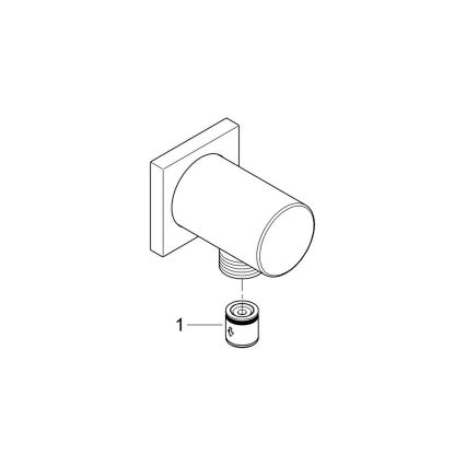 GROHE 27076000 - Stensko koleno RAINSHOWER, sijajni krom