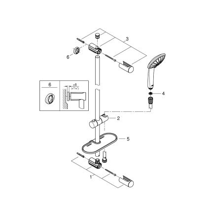 GROHE 27227001 - Tuš set EUPHORIA 900 mm sijajni krom
