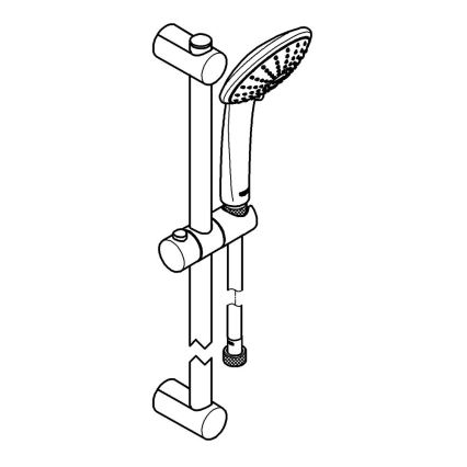 GROHE 27326000 - Komplet tuša VITALIO JOY 600 mm, sijajni krom